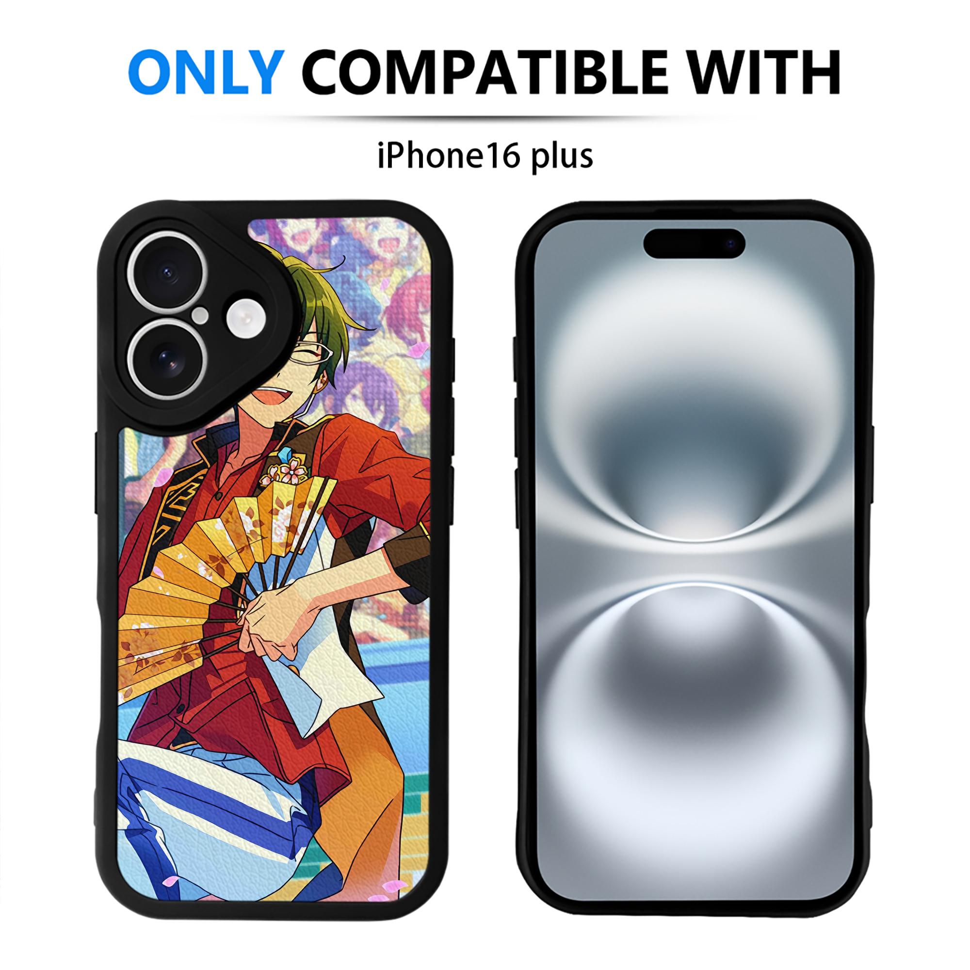 （画像用） あんさんぶるスターズ! Ensemble Stars 【iPhone 16シリーズ対応】シリコンスマホケース（レザー調） 材質：シリコン
